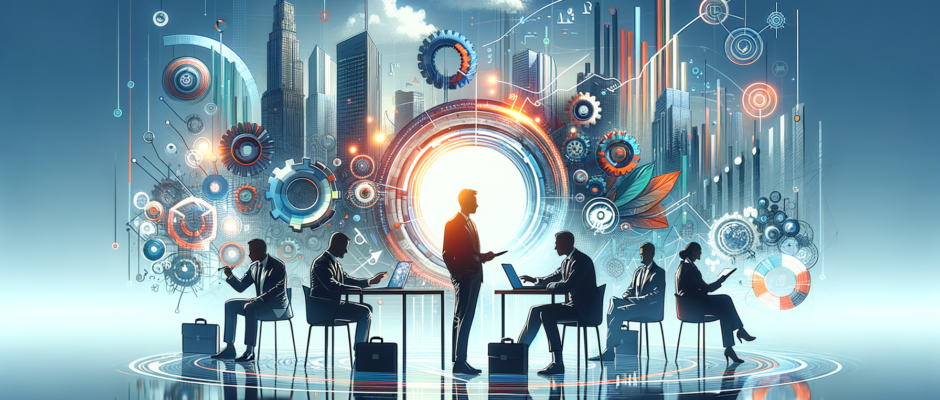 Dynamiczne centrum Wrocławia z biurowcami i lokalnymi przedsiębiorstwami, symbolizujące rozwój biznesu w dolnośląskim regionie.