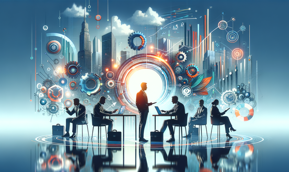 Dynamiczne centrum Wrocławia z biurowcami i lokalnymi przedsiębiorstwami, symbolizujące rozwój biznesu w dolnośląskim regionie.